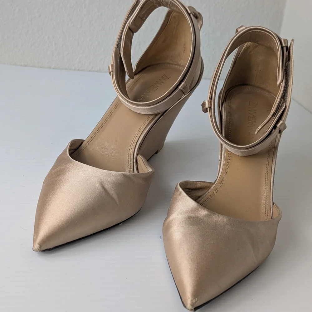 Zimmermann Tan Wedge Pumps Women's 38 (US8) Heels Shoes